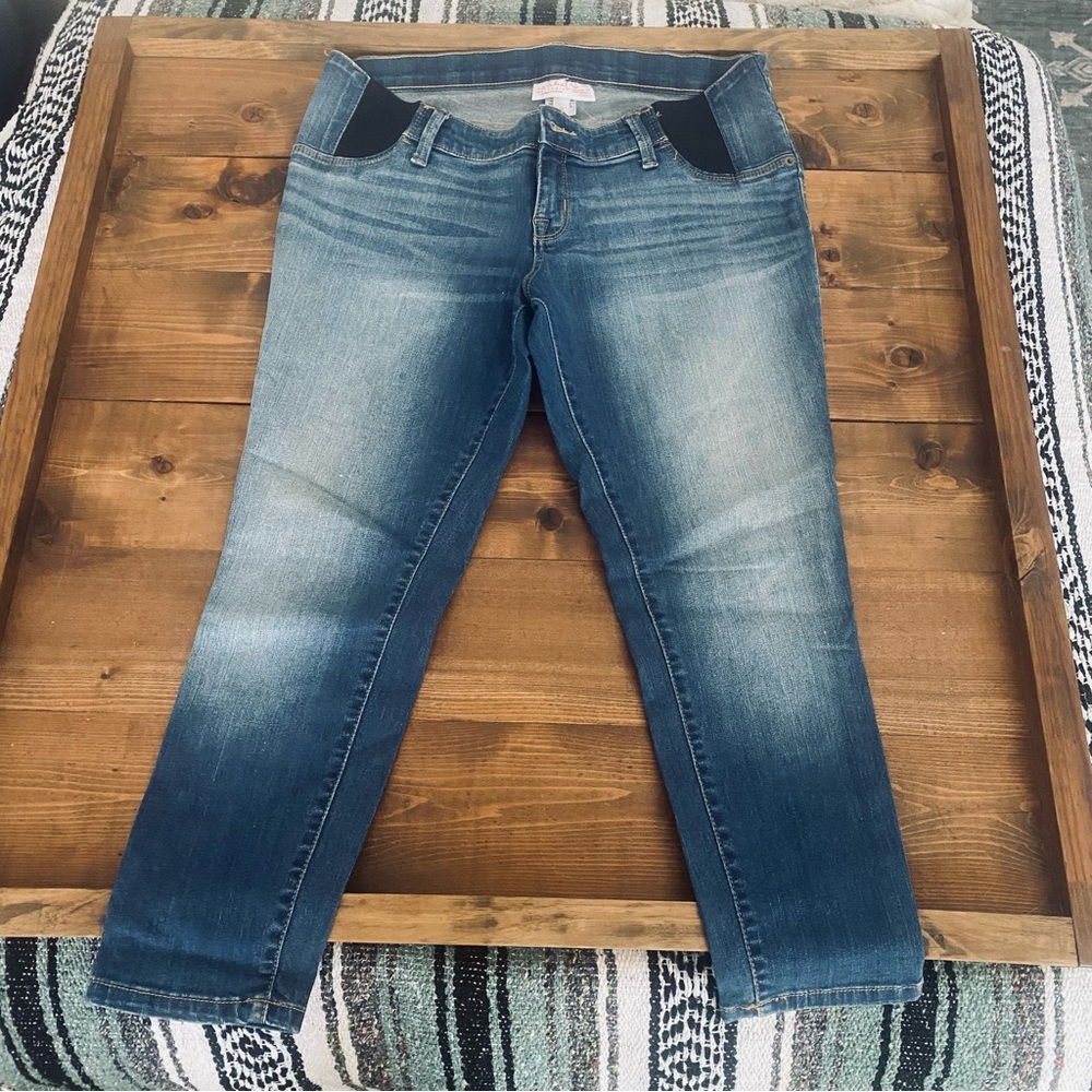 Isabel Maternity skinny crop denim jeans
